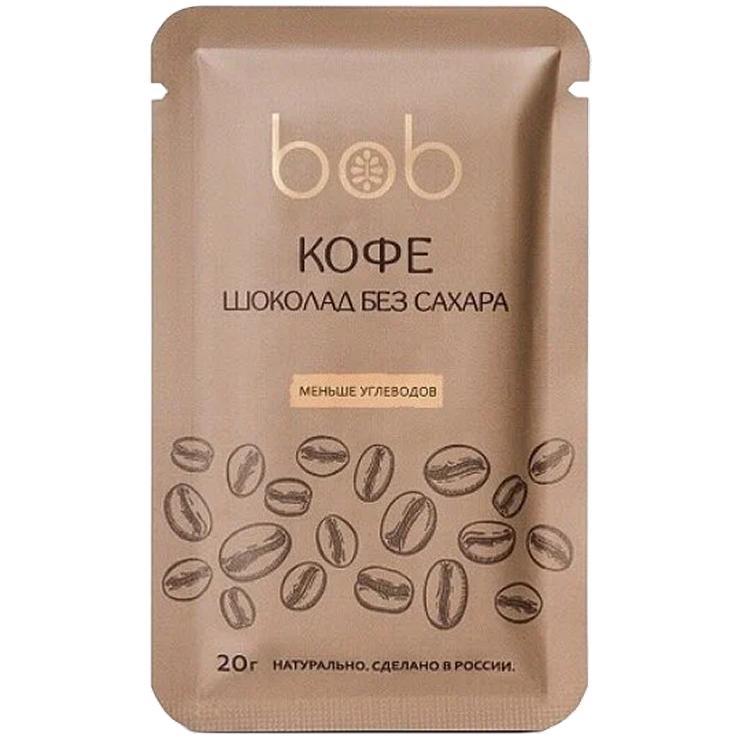 Шоколад bob кофе без добавления сахара 20 гр., дой-пак
