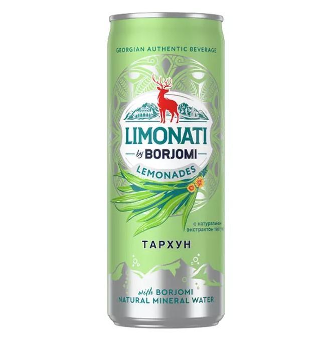 Напиток газированный Borjomi Limonati Тархун 330 мл., ж/б