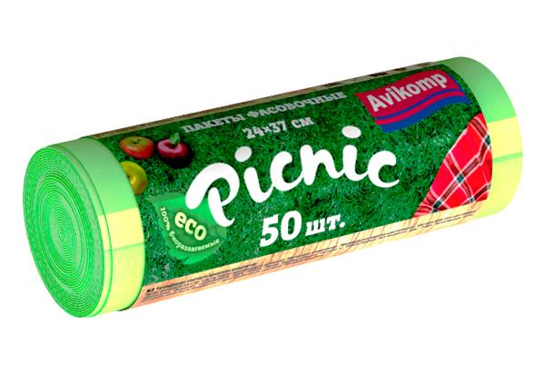 Пакеты для хранения продуктов Avikomp picnic 24х37 50 штук салатовые, обертка