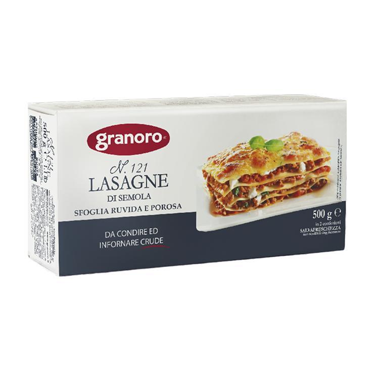 Макароны GranOro gli speciali №121 лазанья из твердых сортов пшеницы 500 гр., картон