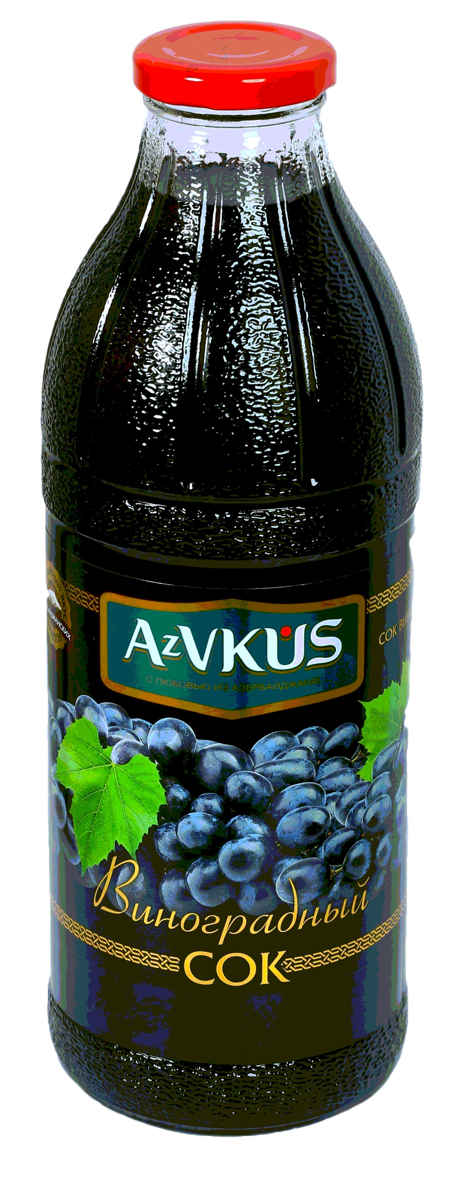 Сок AzVkus виноградный 1 л., стекло