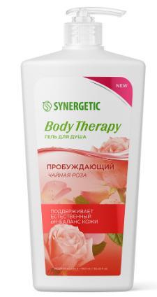 Гель для душа Synergetic Body Therapy Чайная роза 900 мл., ПЭТ