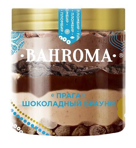 Мороженое Bahroma Прага-Шоколадный Брауни 320 гр., ПЭТ