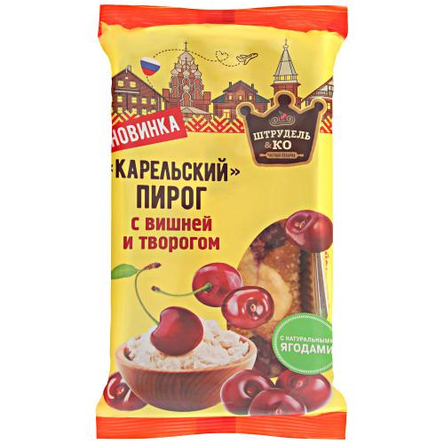 Пирог Штрудель и Ко Карельский с вишней и творогом 270 гр., флоу-пак