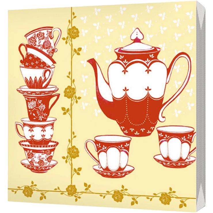 Салфетки бумажные BGREEN 3 слоя 20 штук 33х33 см сервиз., флоу-пак