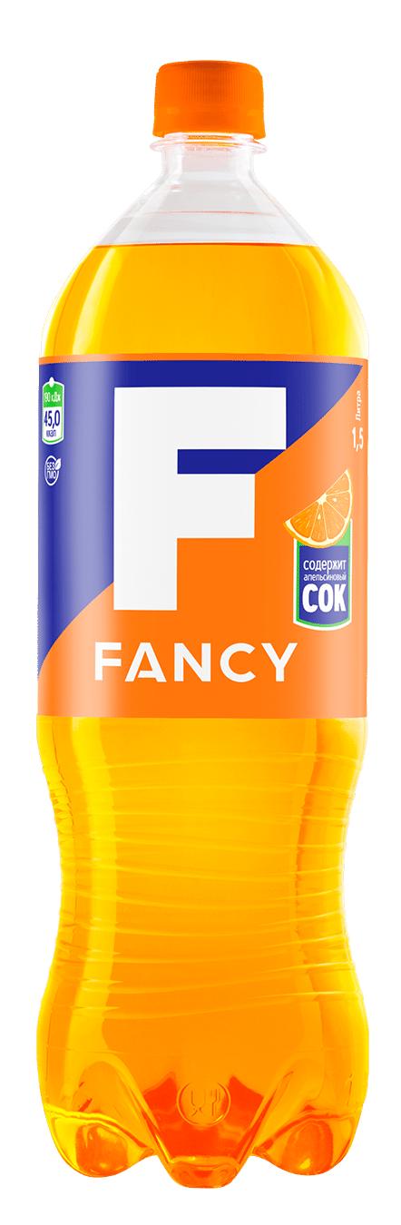 Напиток газированный Fancy Апельсин безалкогольный 1,5 л., ПЭТ