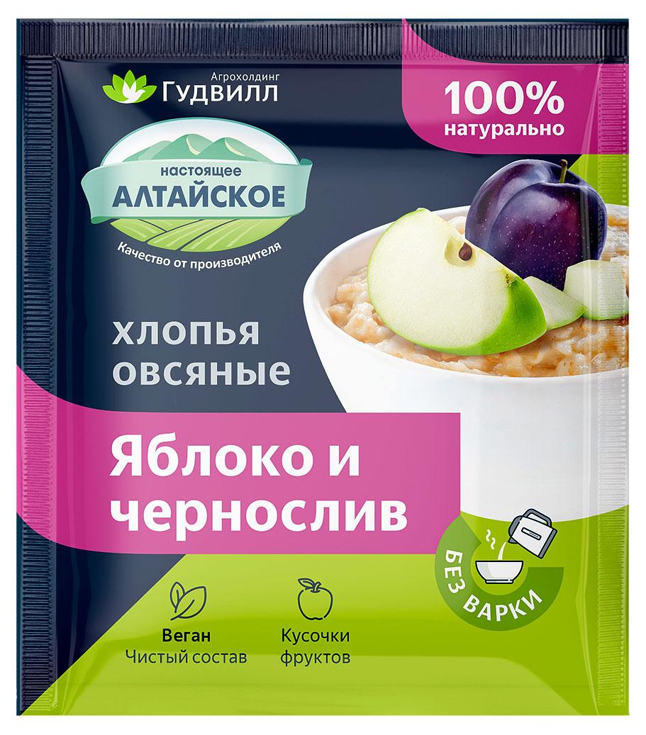 Каша Гудвилл Хлопья овсяные с яблоком и черносливом 40 гр., саше