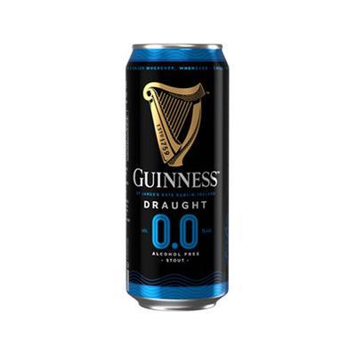 Пиво безалкогольное Guinness Draught Zero темное пастеризованное фильтрованное 440 мл., ж/б