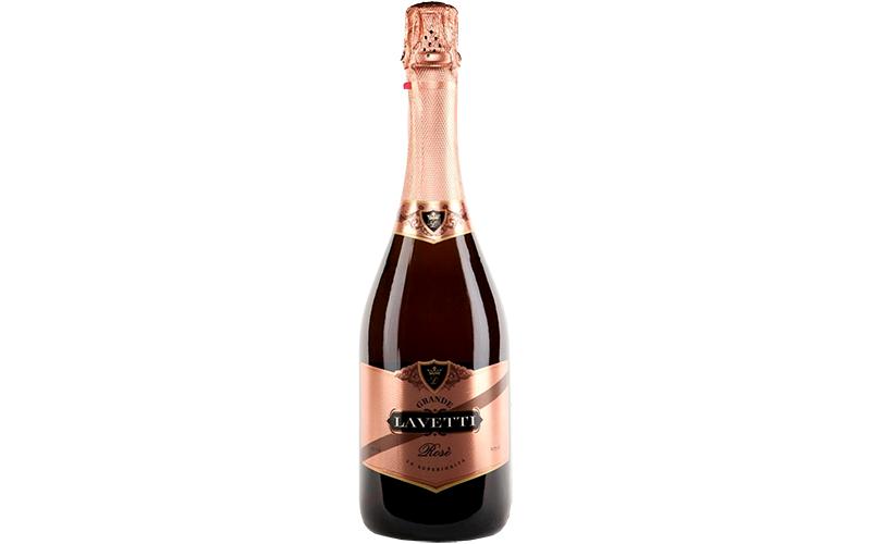 Вино плодовое Lavetti Rose 8% сладкое газированное 750 мл., стекло
