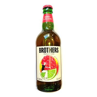 Сидр яблочный Brothers Berry Sup-Lime Cider игристый полусладкий 3,4% 500 мл., стекло