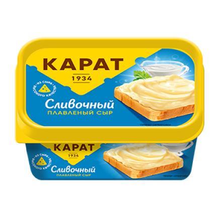 Сыр Карат  Сливочный плавленый, 400 гр., ПЭТ
