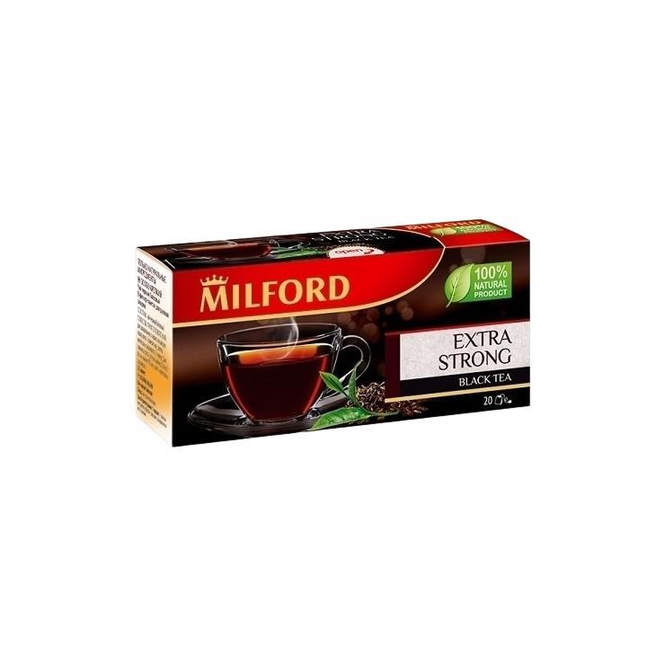 Чай MILFORD черный байховый особо крепкий 20 пак., 40 гр., картон