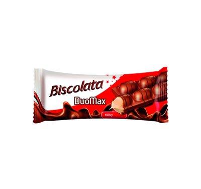 Батончик вафельный Biscolata DuoMax с молочным кремом 44 гр., флоу-пак