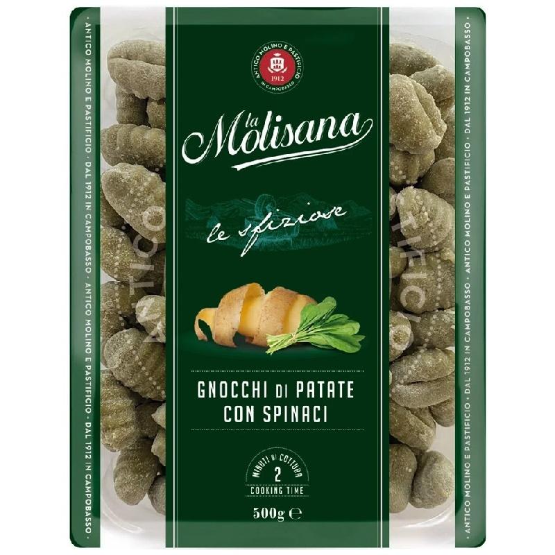 Клецки La Molisana Gnocchi di Patate con Spinaci Картофельные ньокки со шпинатом 500 гр., флоу-пак