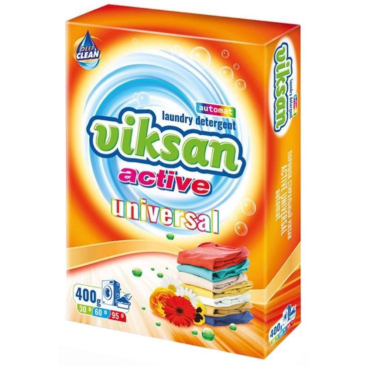 Порошок стиральный Viksan Active Universal автомат 400 гр., картон