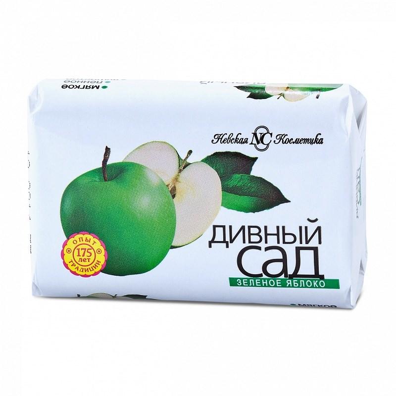 Мыло туалетное Дивный Сад Зеленое яблоко 90 гр., обертка