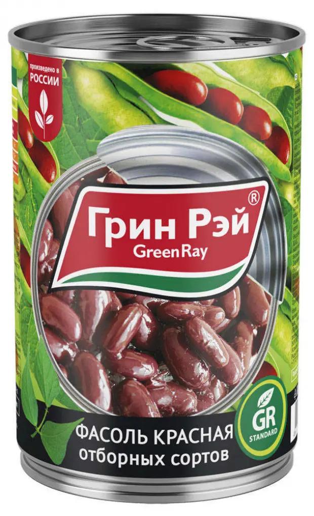 Фасоль Green Ray красная в томатном соку 425 гр., ж/б
