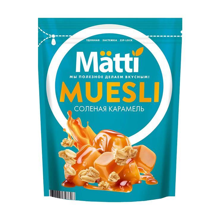 Мюсли Matti соленая карамель 250 гр., дой-пак