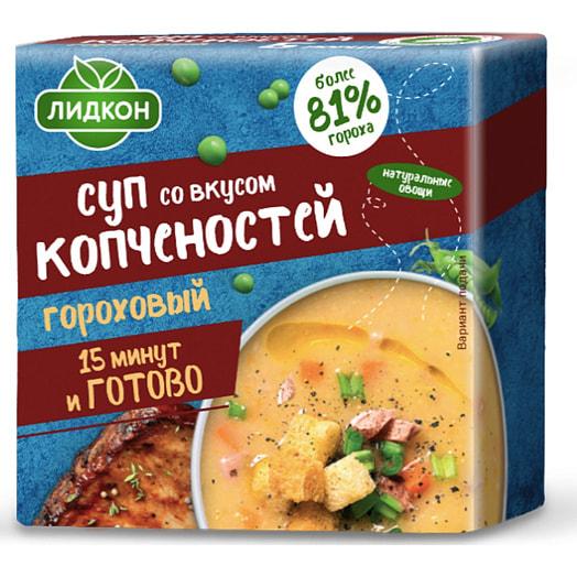 Суп Лидкон гороховый со вкусом копченостей брикет 200 гр., обертка