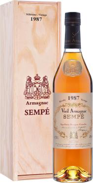 Арманьяк 40% Sempe Vieil Armagnac 1987, 700 мл., подарочная упаковка