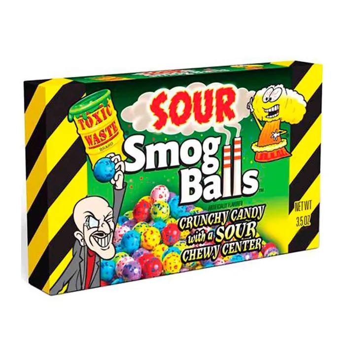 Конфеты кислые Toxic Waste Smog Balls 85 гр., картон