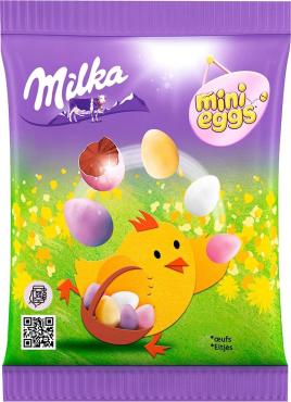 Конфеты Milka из молочного шоколада, покрытые разноцветной сахарной оболочкой, 100 гр., флоу-пак