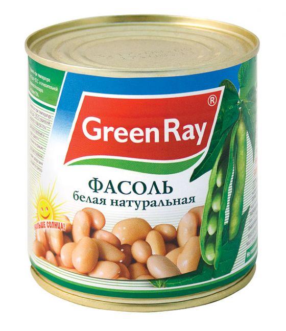 Фасоль Green Ray белая натуральная 425 гр., ж/б
