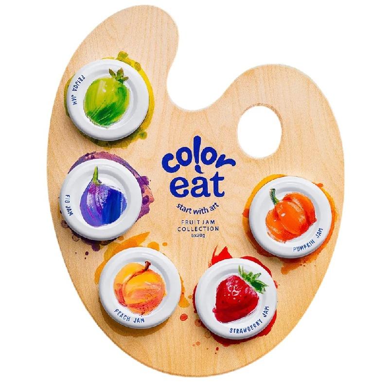 Джем Color eat набор инжир клубника тыква персик фейхоа 5 штук 150 гр., стекло