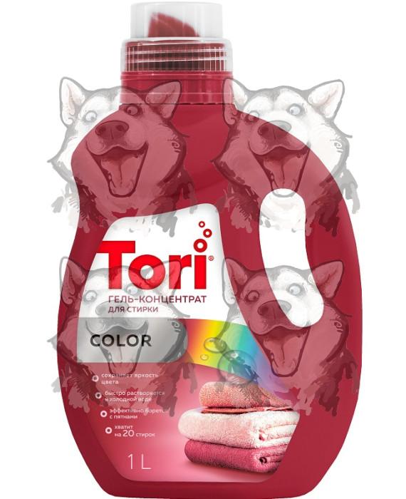 Гель для стирки Tori Color 1 л., флакон