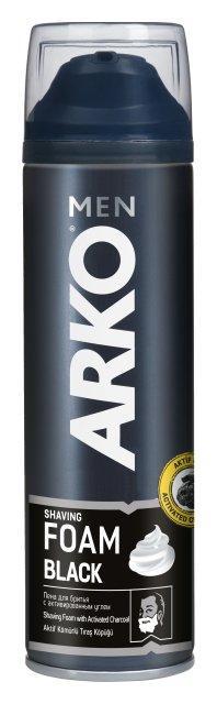 Пена Arko for Men для бритья Shaving Foam Black, 200 мл., аэрозольная упаковка