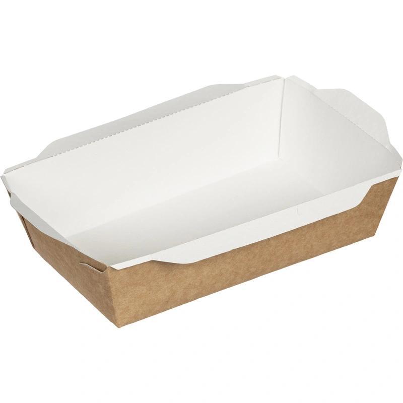 Контейнер OSQ OpSalad 800 мл 209х127х55 мм без окна без крышки Россия крафт-белый, пакет