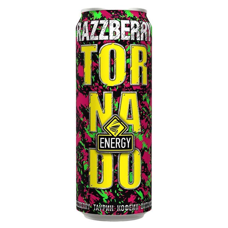 Напиток энергетический Tornado Energy Razzberry 450 мл., ж/б