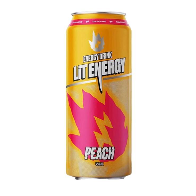 Напиток энергетический LiT Energy персик манго 450 мл., ж/б