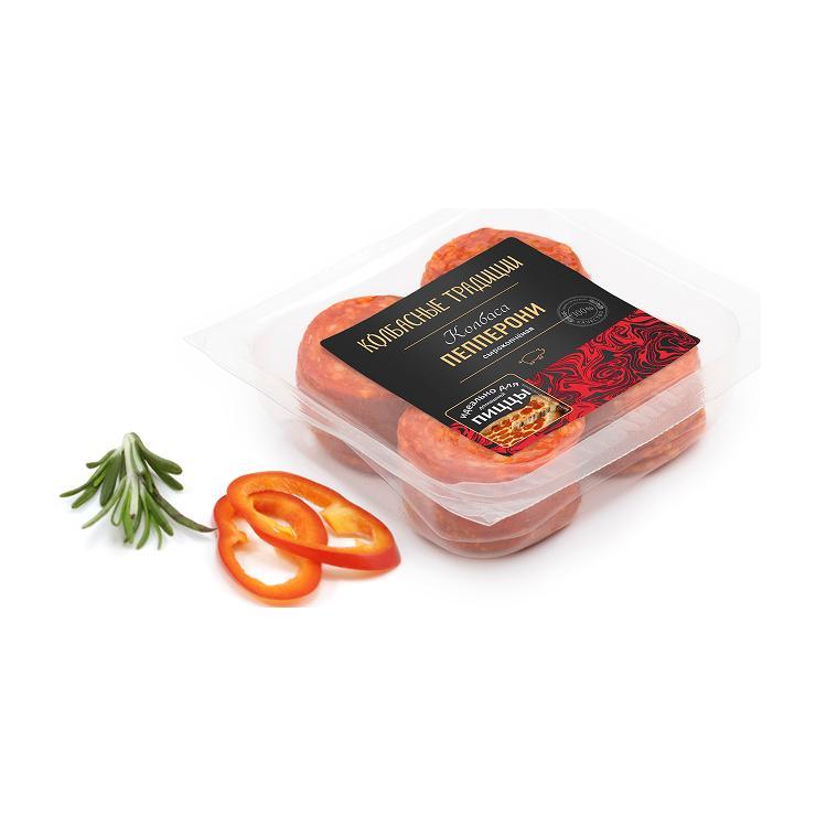 Колбаса сырокопчёная Анком пепперони нарезка 200 гр., в/у