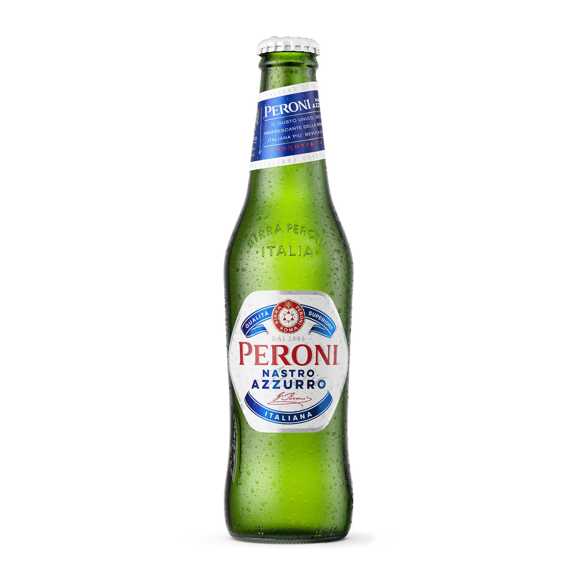 Пиво Peroni Nastro Azzurro светлое 5.0% 330 мл., стекло