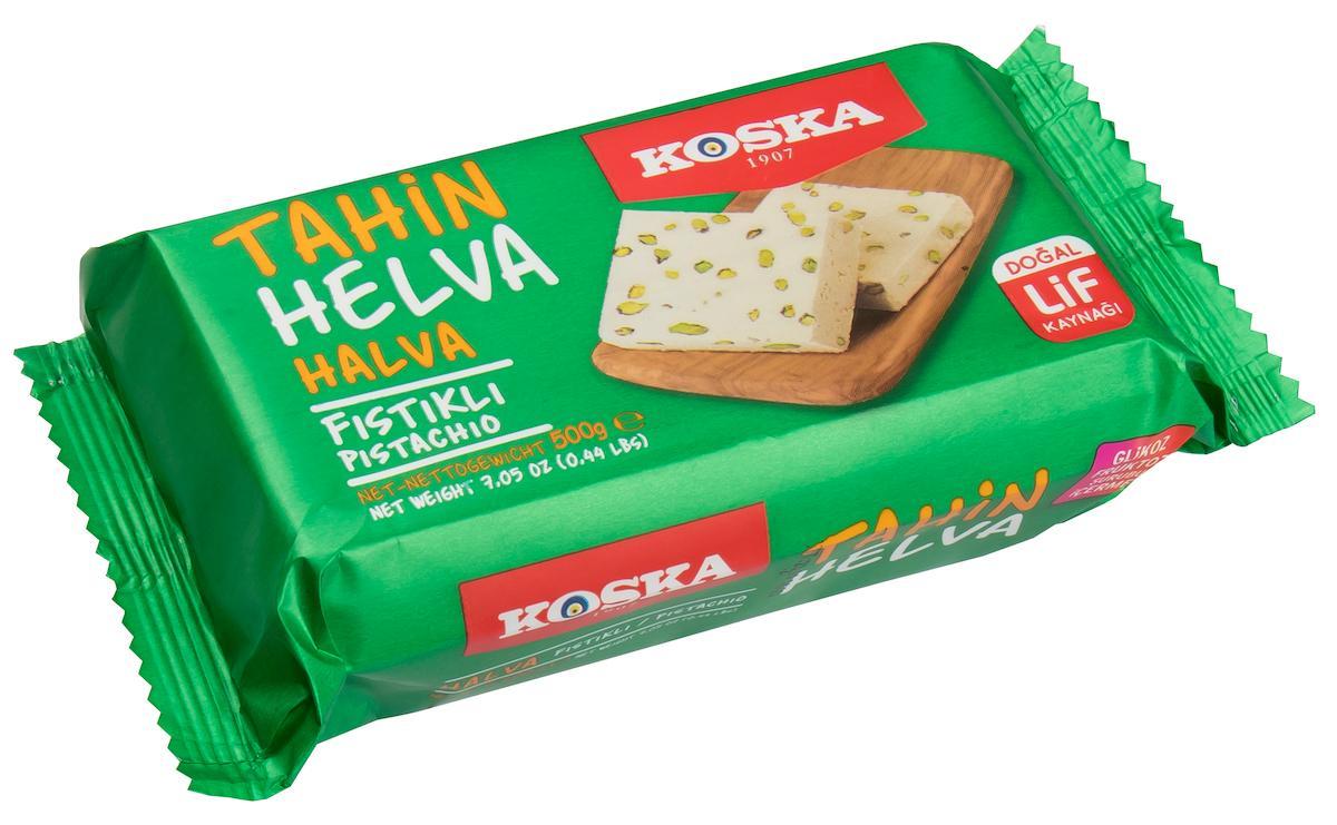 Кунжутная халва KOSKA с фисташками 500 гр., флоу-пак