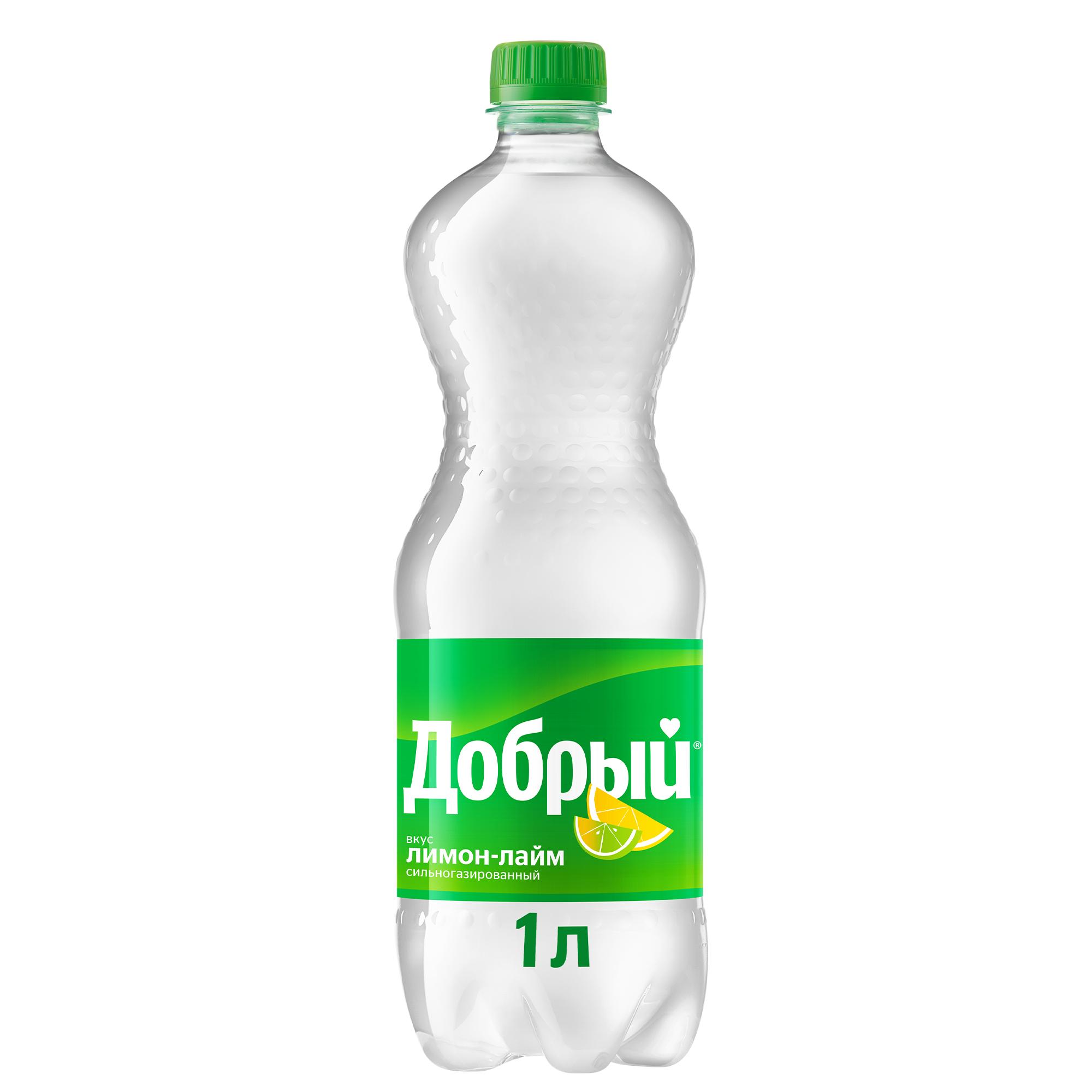 Напиток газированный Добрый лимон лайм 1 л., ПЭТ