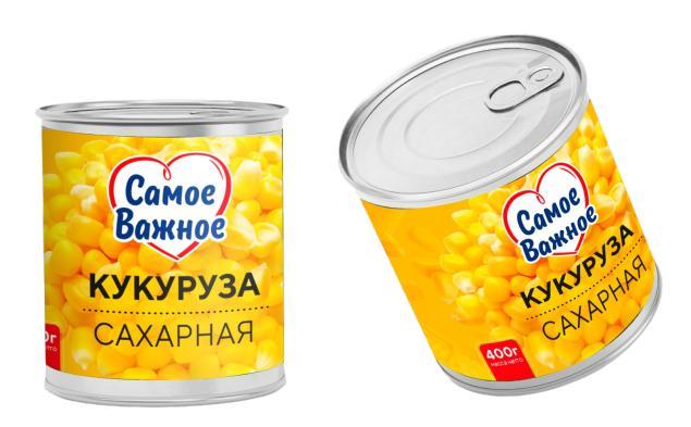 Кукуруза сахарная Самое Важное 400 гр., ж/б