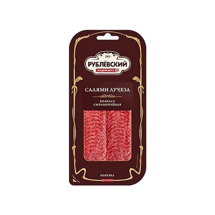 Нарезка Рублевский Салями Лучеза полусухая с/к 70 гр., вакуум