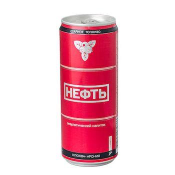 Напиток энергетический Neft клюква арония красный 450 мл., ж/б