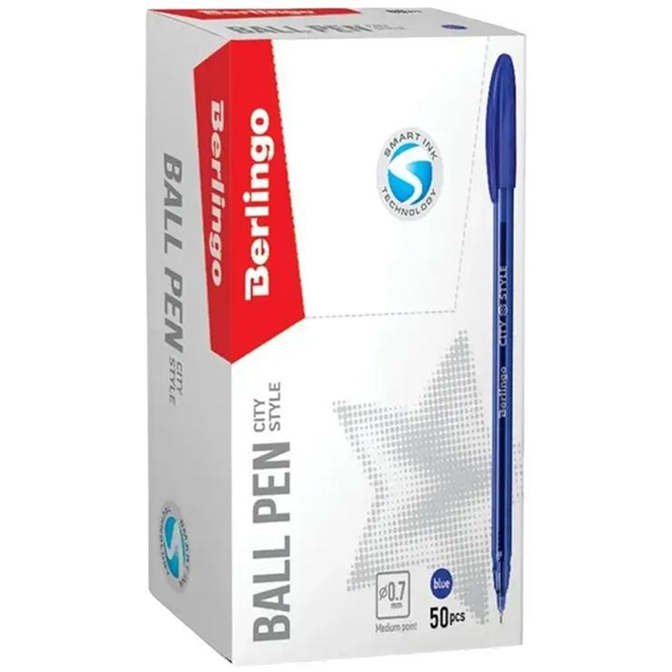 Ручка шариковая Berlingo City Style синяя, 0,7мм
