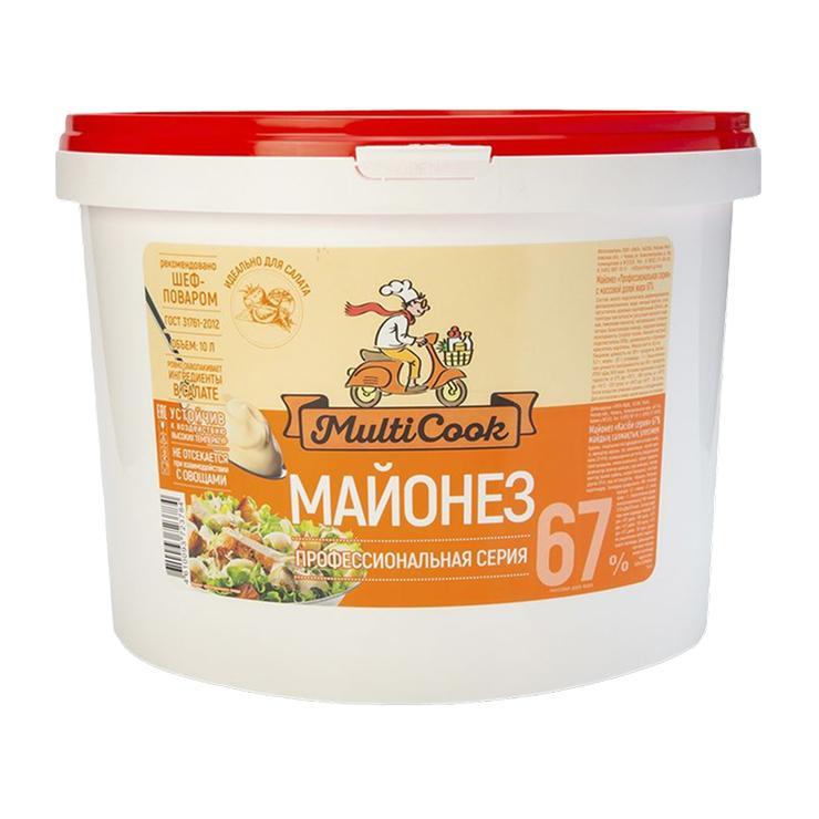 Майонез MultiCook 67% 10 л., ведро