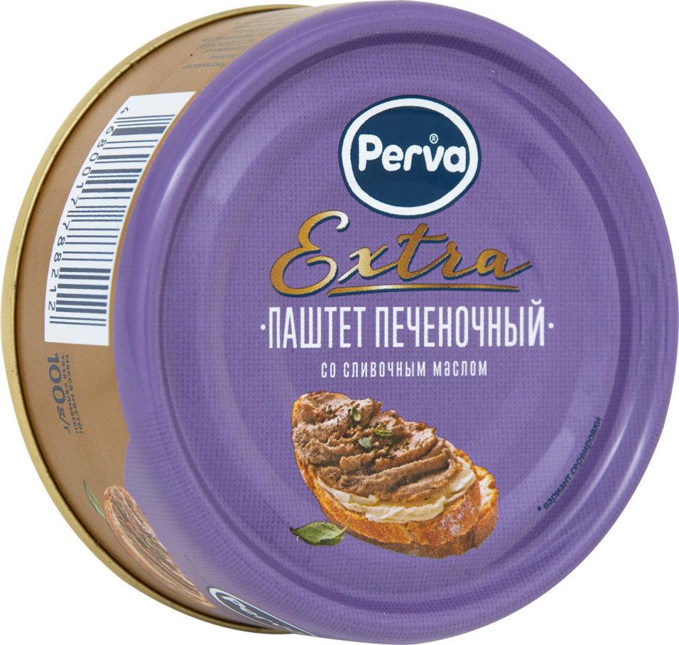 Паштет Perva Extra печеночный со сливочным маслом, 100 гр., ж/б