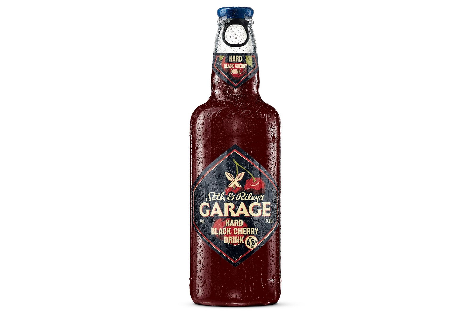 Пивной напиток Garage Hard Black Cherry Seth and Riley's 440 мл., стекло