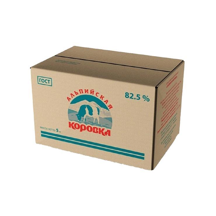 Спред Экомилк Альпийская коровка сливочный 82,5% 5 кг., картон