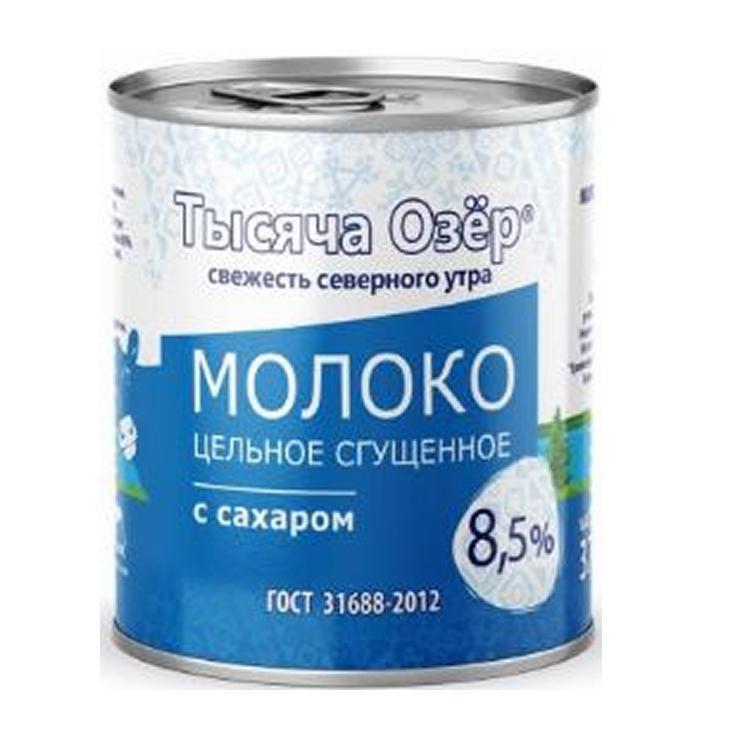 Молоко сгущенное Тысяча Озёр 8,5% 370 гр., ж/б