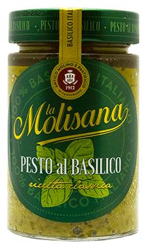 Соус La Molisana Pesto al Basilico Песто с базиликом, 190 гр., стекло