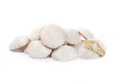 Печенье Лукошко пломбир в белой глазури и с кокос. стружкой, Баттерфляй, 2 кг., картон