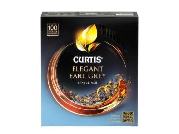Чай Curtis Elegant Earl Grey черный ароматизированный 100 пакетиков, 170 гр., картон