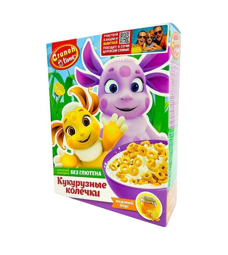 Завтрак сухой CRUNCH TIME Лунтик медовые колечки 170 гр., картон